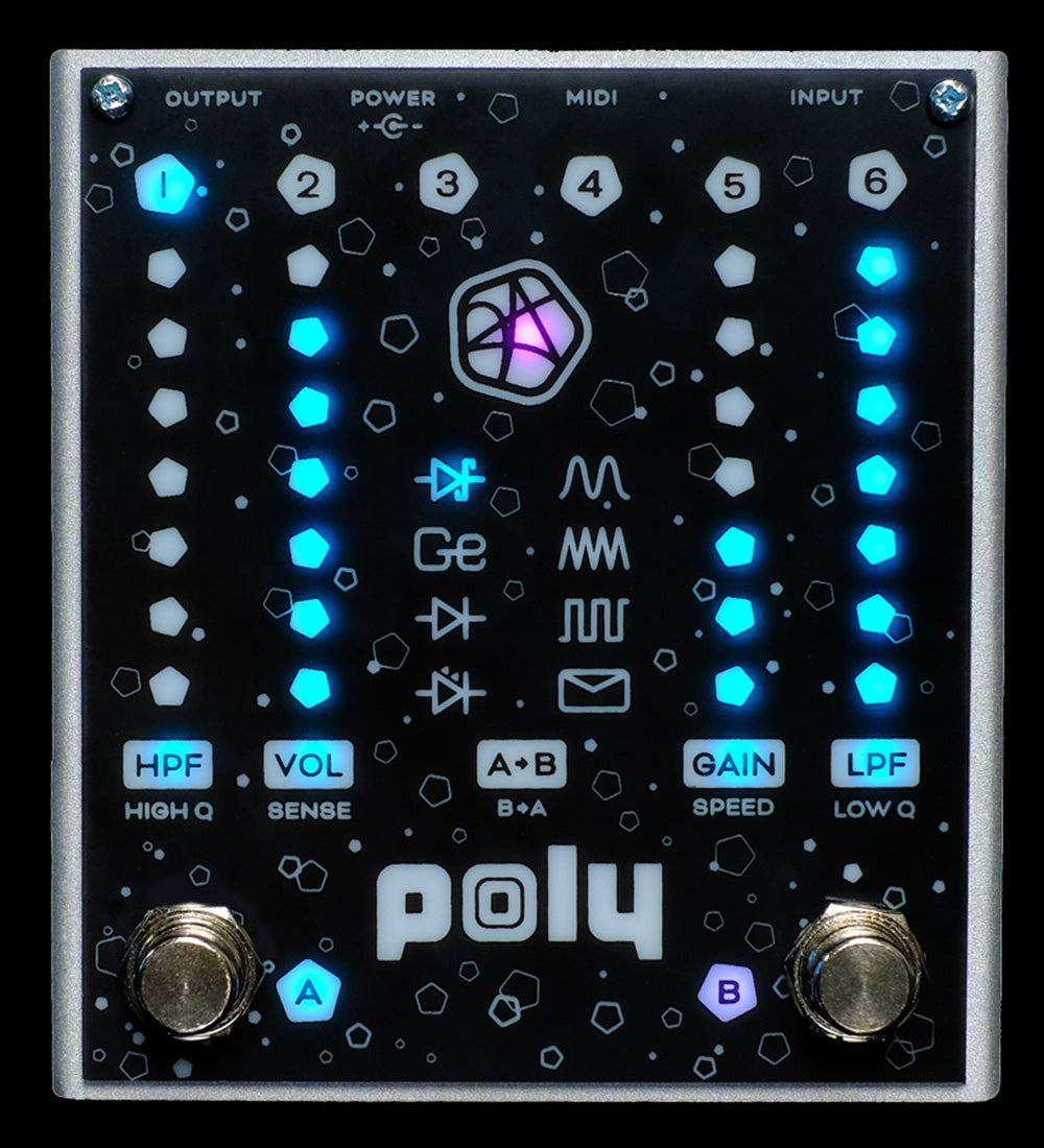 josh smith pedals Poly Effects Josh Smith Flat V 2-Channel Drive Pedal