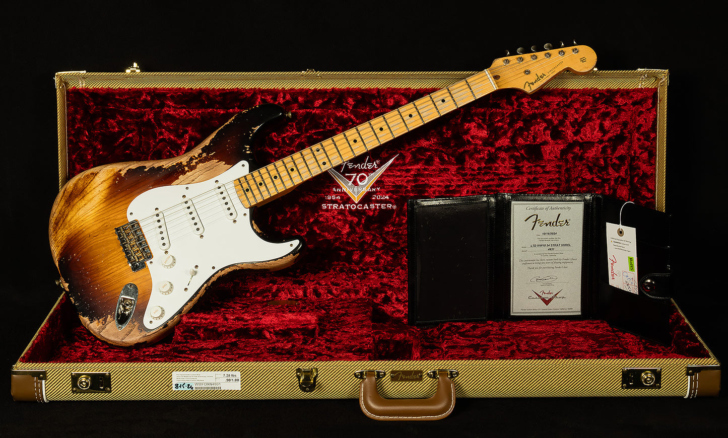 2024 Limited Wildwood 10 70th Anniversary 1954 Stratocaster - Super Heavy Relic