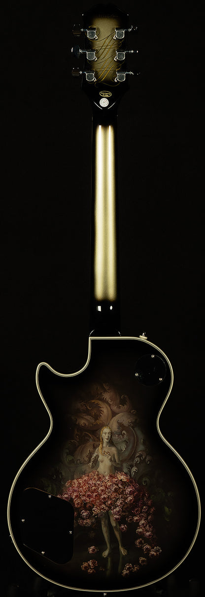 Adam Jones Les Paul Custom Art Collection - Julie Heffernan's "Study For Self-Portrait with Rose Skirt and a Mouse"