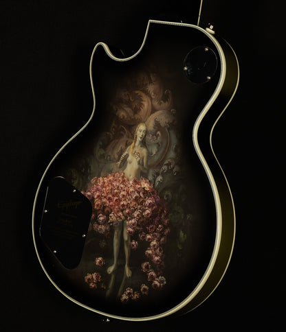 Adam Jones Les Paul Custom Art Collection - Julie Heffernan's "Study For Self-Portrait with Rose Skirt and a Mouse"