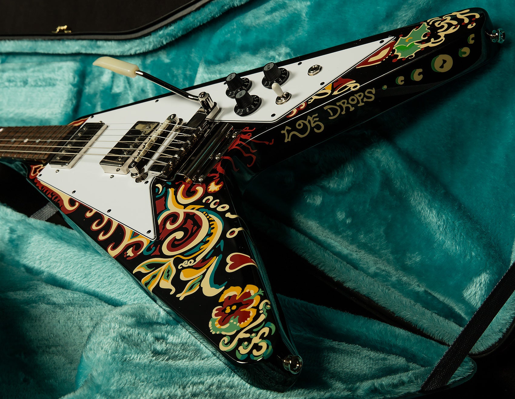 Inspired by Gibson Custom Series Limited Jimi Hendrix "Love Drops" Flying V - One of 2200 Worldwide