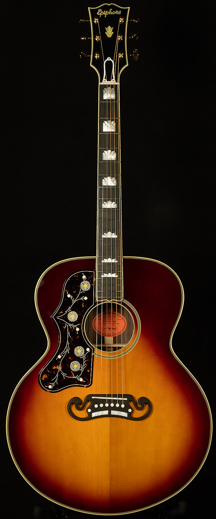 Left-handed Inspired by Gibson Custom Pre-War Sj-200 Rosewood