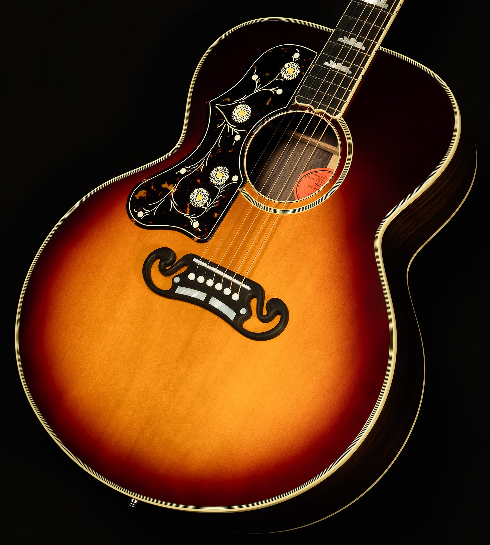 Left-handed Inspired by Gibson Custom Pre-War Sj-200 Rosewood