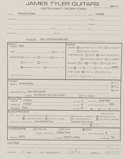 Dann Huff Studio Elite HDX