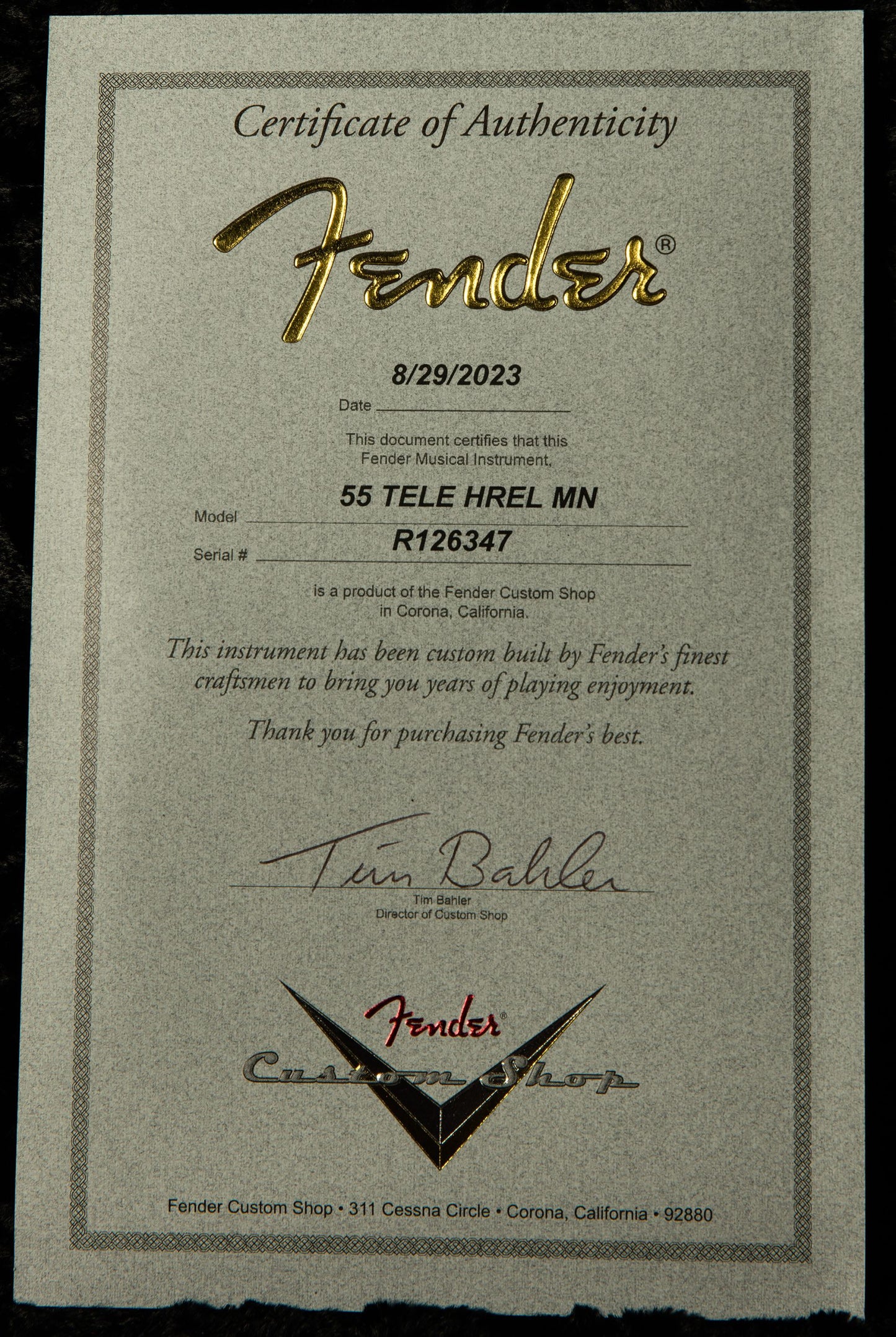 Wildwood 10 1955 Telecaster - Heavy Relic