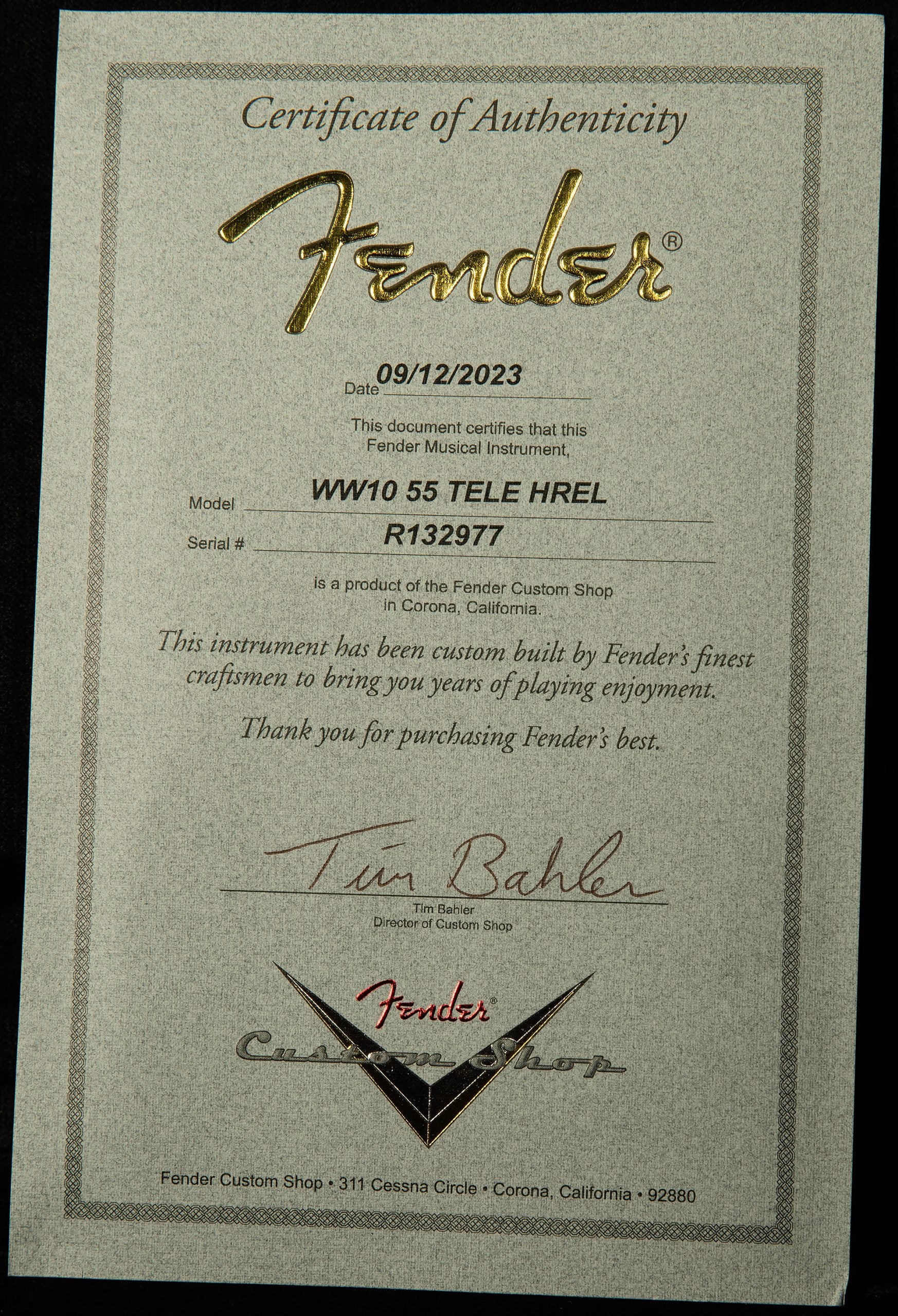 Wildwood 10 1955 Telecaster - Heavy Relic