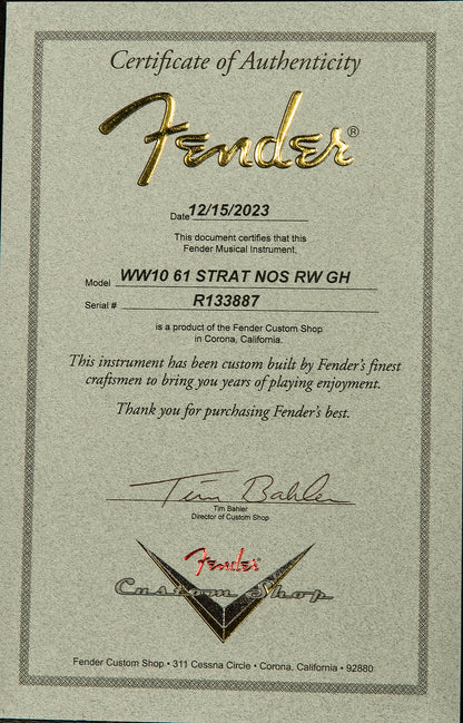 Wildwood 10 1961 Stratocaster - NOS