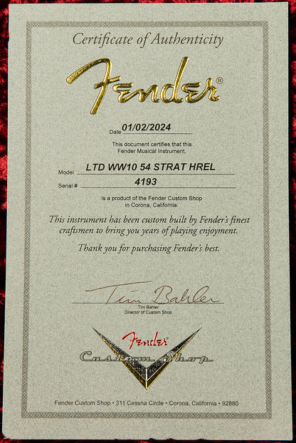 Limited Wildwood 10 70th Anniversary 1954 Stratocaster - Heavy Relic