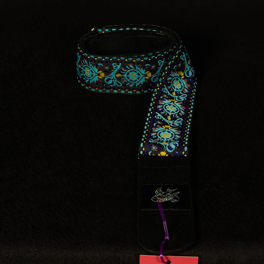 Light Blue Flower Woven