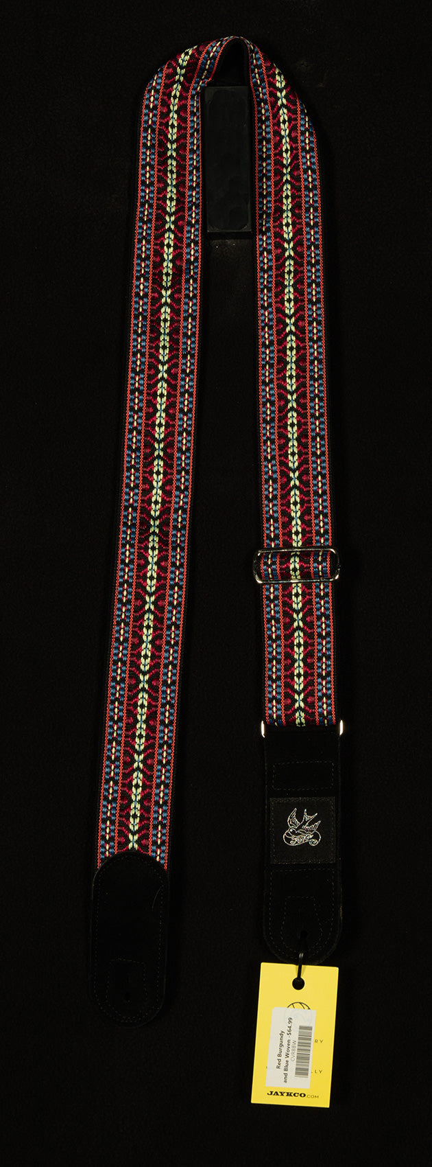 Red Burgundy and Blue Woven