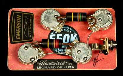 Wildwood-Exclusive 550K LP RestoMod Prewired Kit - Long Shaft