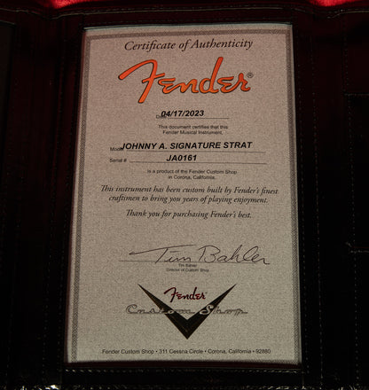 Fender Custom Artist Series Johnny A. Signature Stratocaster - Time Capsule