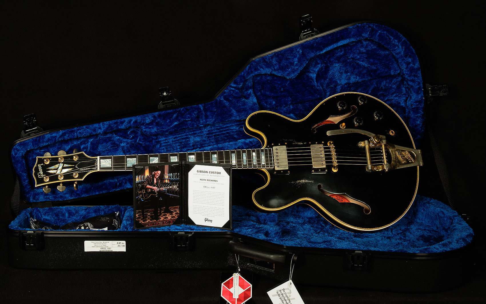 Keith Richards Signature 1960 ES-355 Collector's Edition  - Murphy Lab Aged, #87 of 100 Worldwide