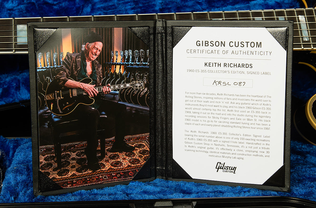 Keith Richards Signature 1960 ES-355 Collector's Edition  - Murphy Lab Aged, #87 of 100 Worldwide