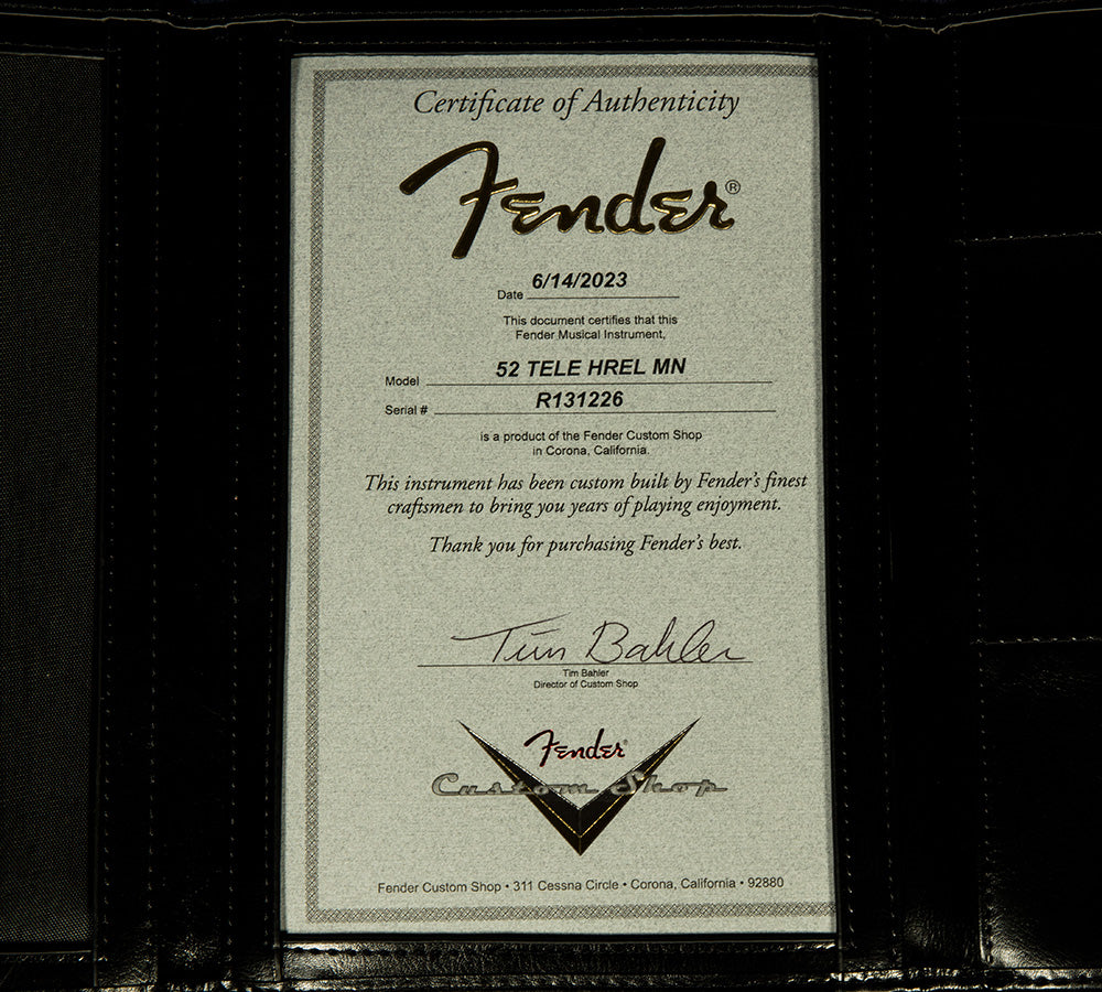 Wildwood 10 1952 Telecaster - Heavy Relic