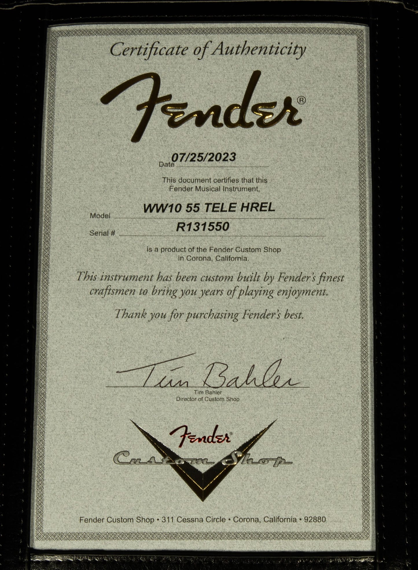 Wildwood 10 1955 Telecaster - Heavy Relic