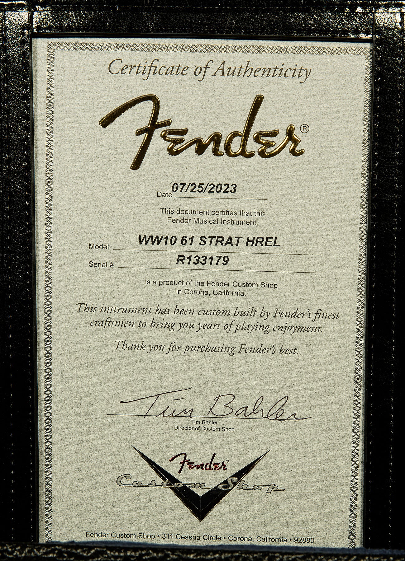 Wildwood 10 1961 Stratocaster - Heavy Relic