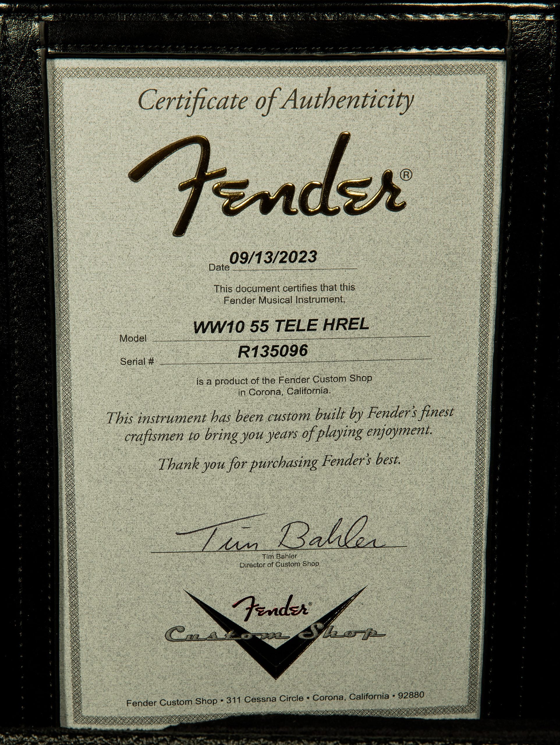 Wildwood 10 1955 Telecaster - Heavy Relic