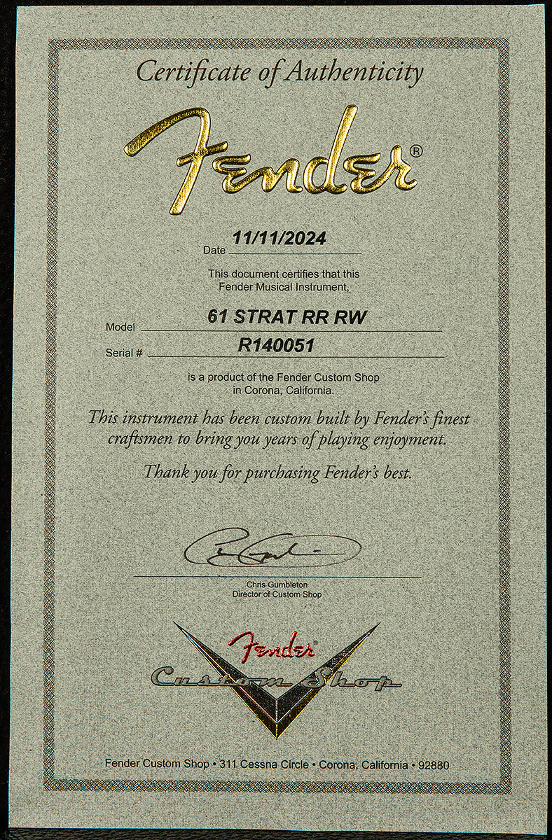 Fender Custom Shop Wildwood 10 Relic-Ready 1961 Stratocaster