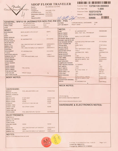 Wildwood 10 1959 Jazzmaster - NOS