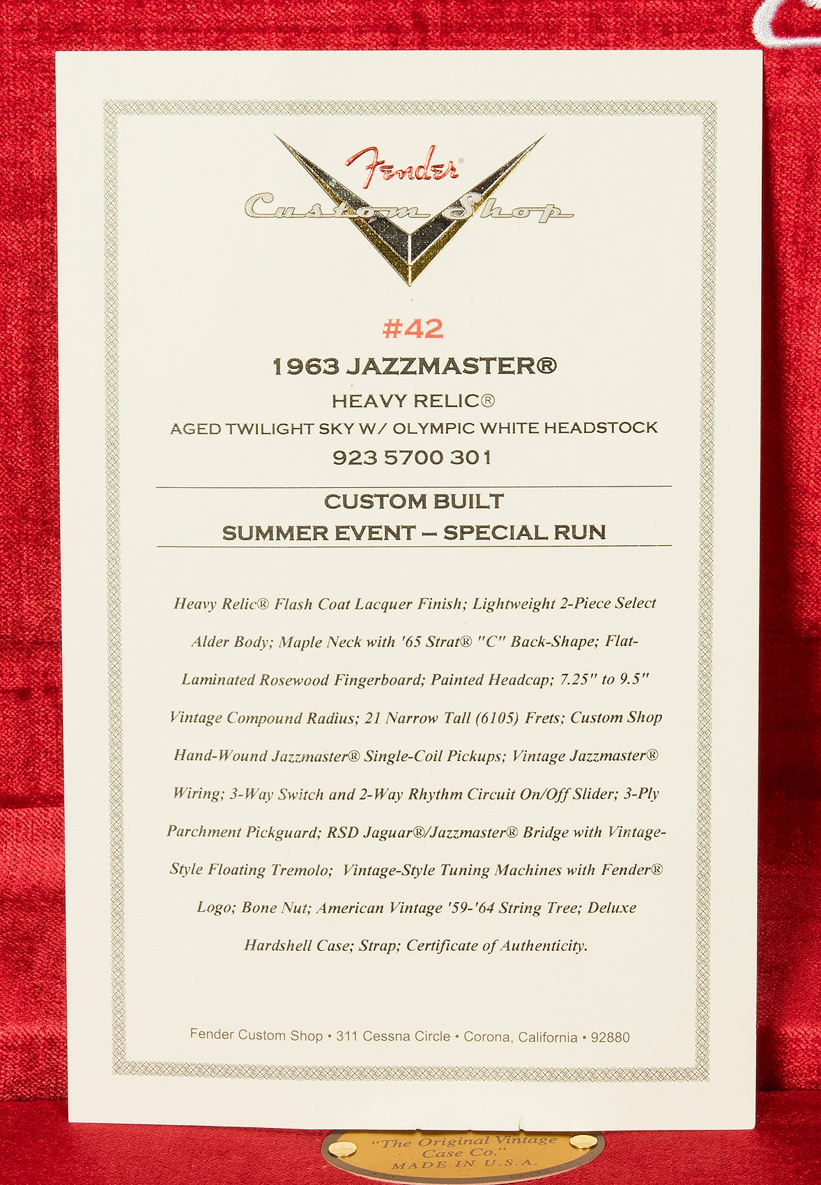 2026 Summer Event 1963 Jazzmaster - Heavy Relic