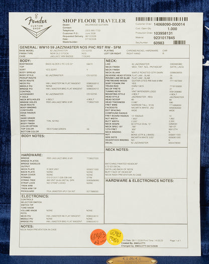 Wildwood 10 1959 Jazzmaster - NOS