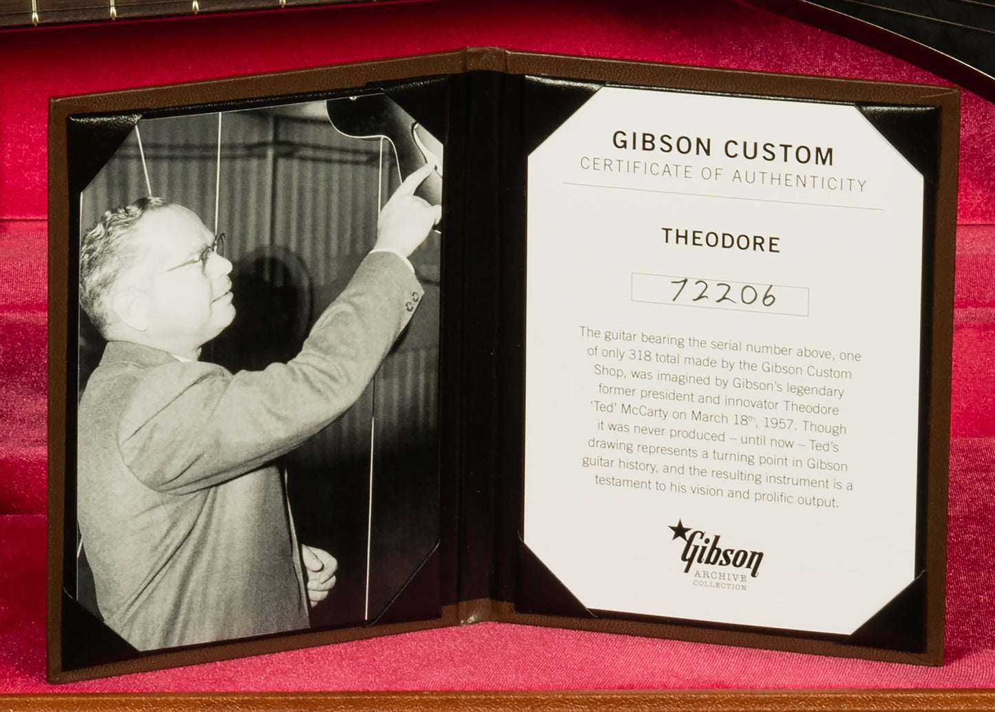 2022 Gibson Custom Shop Archive Collection Theodore - VOS, 318 Pieces Worldwide