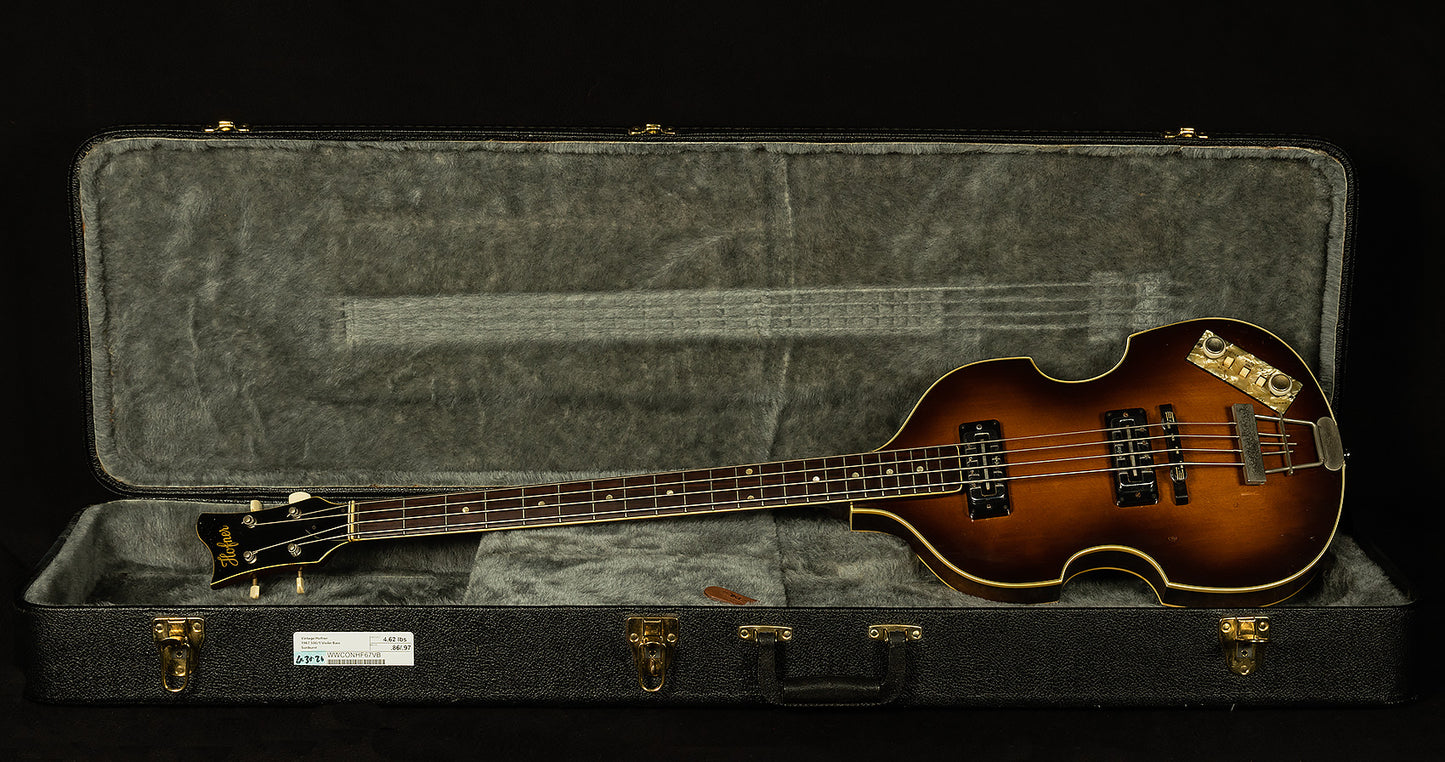 Vintage 7V Hofner 1967 500/1 Violin Bass - Hollowbody