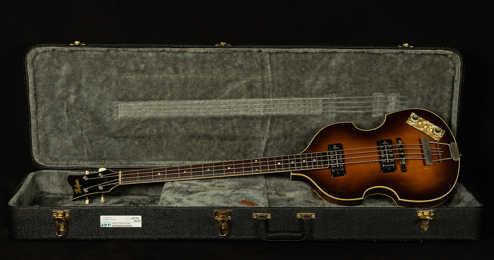 Vintage 7V Hofner 1967 500/1 Violin Bass - Hollowbody