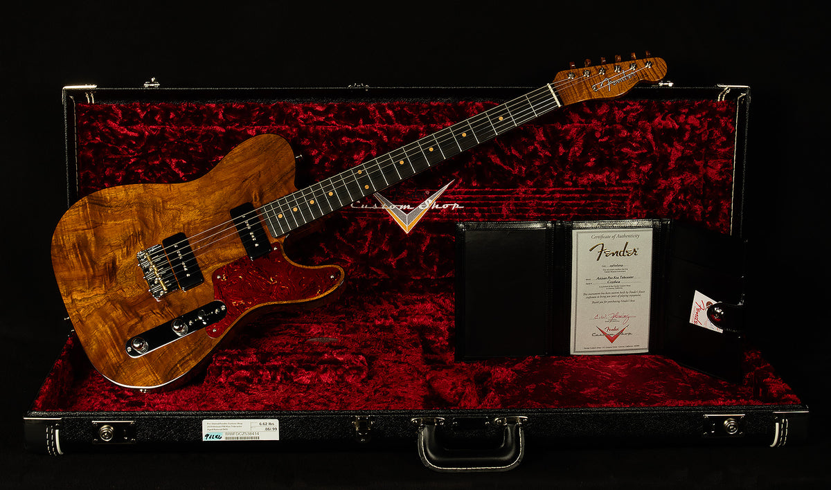 2019 Artisan P90 Koa Telecaster - NOS