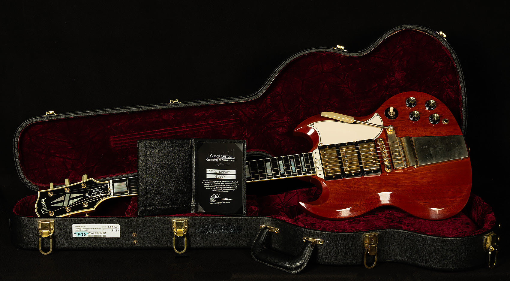 2008 Les Paul SG Custom - VOS, Maestro Vibrato