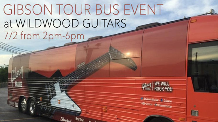 new tour bus full of old guitars