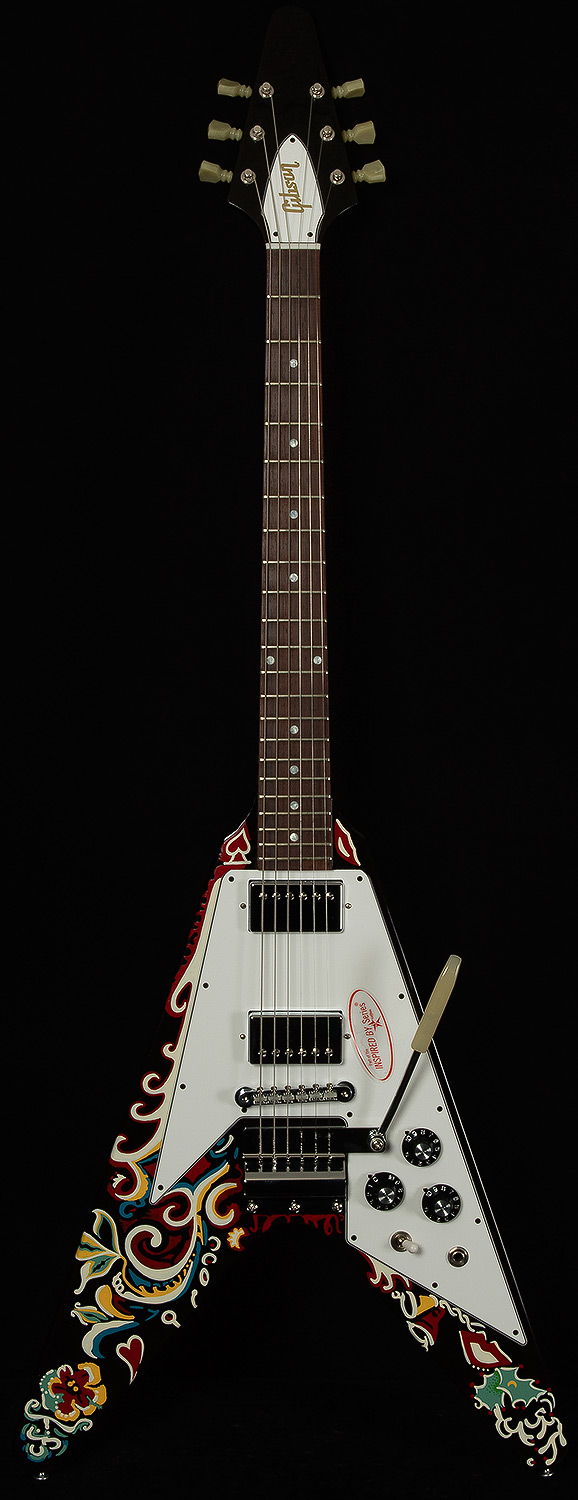 2006 Gibson Custom Limited Jimi Hendrix Psychedelic V Hand Painted