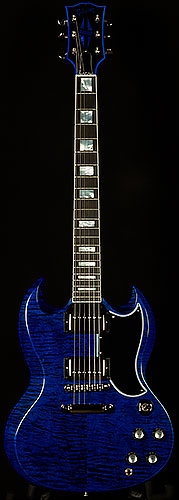 Greatest Hits Collection SG Custom - Gloss, Figured Blue Widow